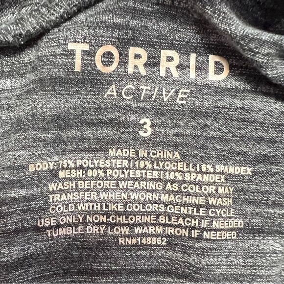 Torrid Heather Gray Short Sleeve Women's Tee 0674 - Picture 10 of 10